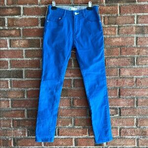 Boden kids Bright Blue Jeans with contrast stitching size 11Y